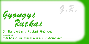 gyongyi rutkai business card
